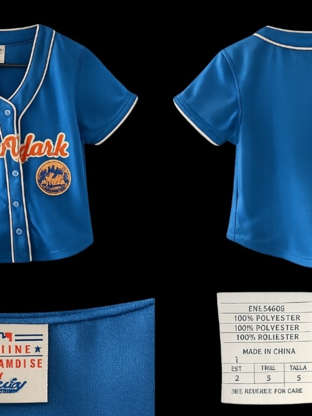 New York Mets Womens Small Blue Baseball Jersey Top - Picture 2 of 2